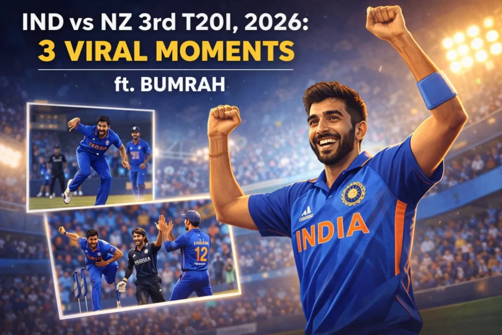 IND vs NZ 3rd T20I,2026: 3 Viral Moments,ft: Bumrah