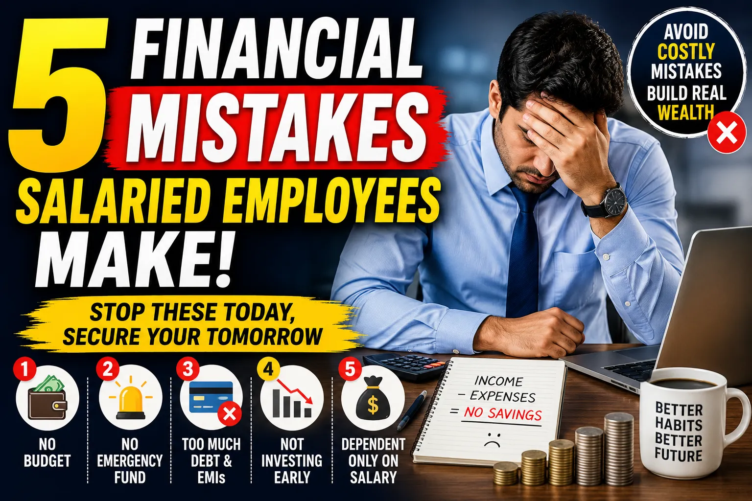 5 Financial Mistakes Salaried Employees Make